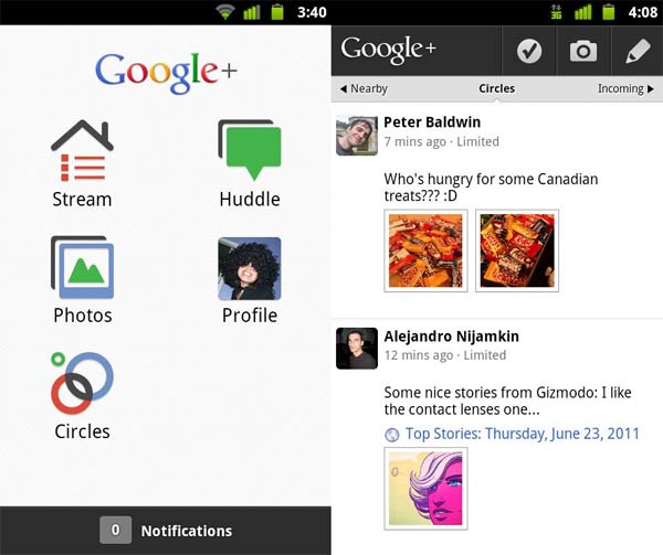 Google+ nos permitirá transferir contenidos por NFC 2