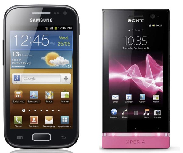 SamsungGalaxyAce2 vs SonyXperiaU 01