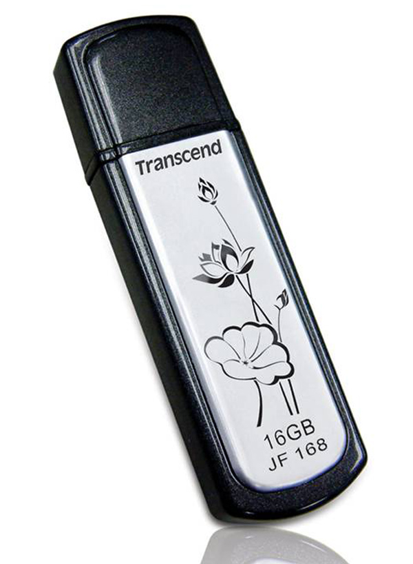Transcend JetFlash 168, una memoria USB con arte floral