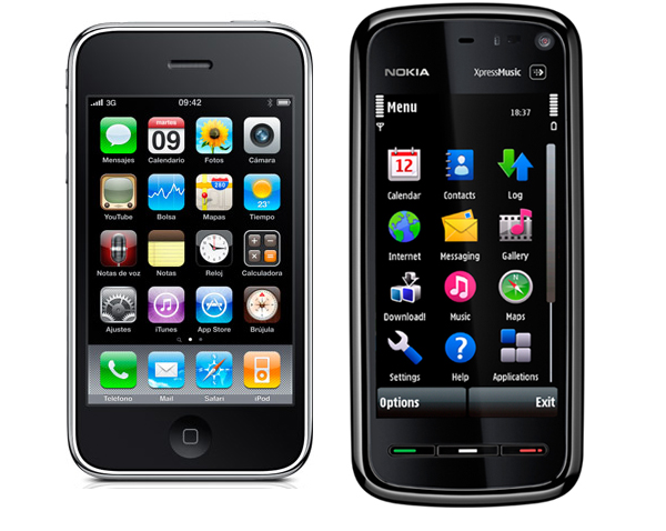 iPhone 3G vs Nokia 5800 XpressMusic – Frente a frente