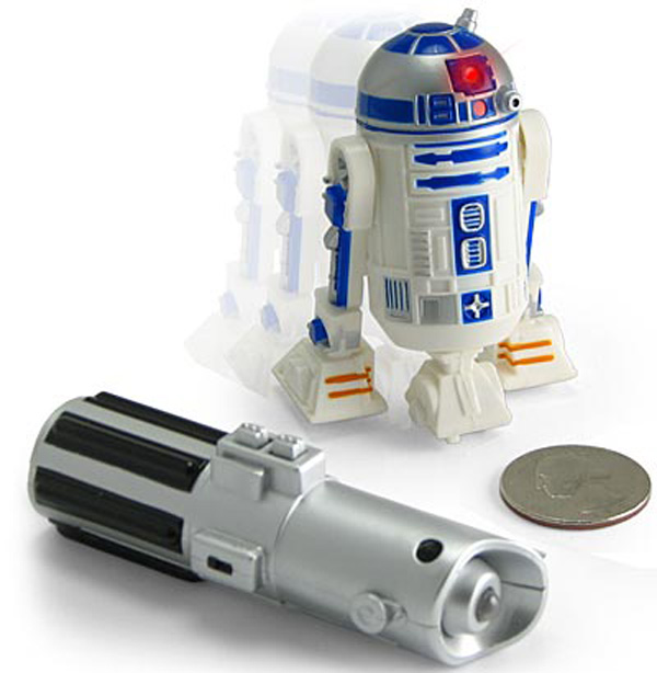 R2 D2, una figura de acción del robot de Star Wars a control remoto
