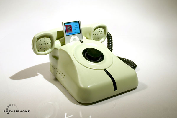 RotariPhone, unos altavoces para iPod con una imagen muy retro