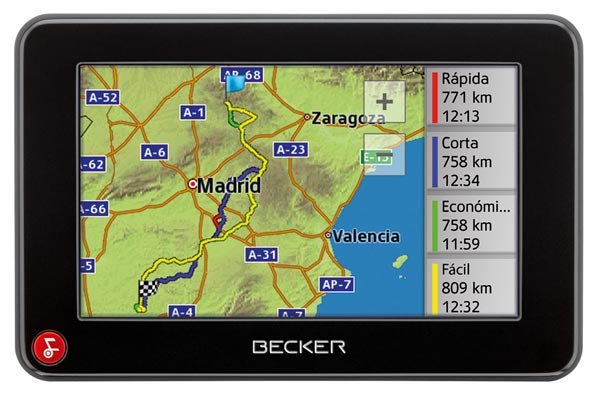 Becker Traffic Assist Z112 y Z116, dos GPS que calculan la ruta más ecológica