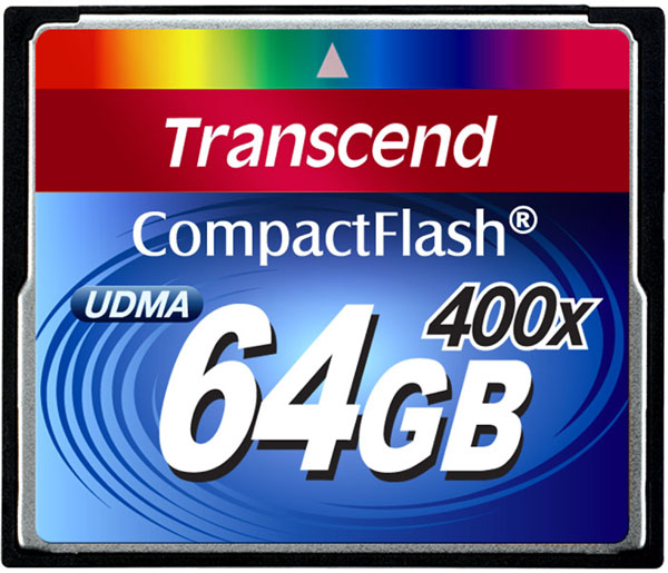 Transcend CompactFlash 400X, nuevas tarjetas de memoria de hasta 64 GB