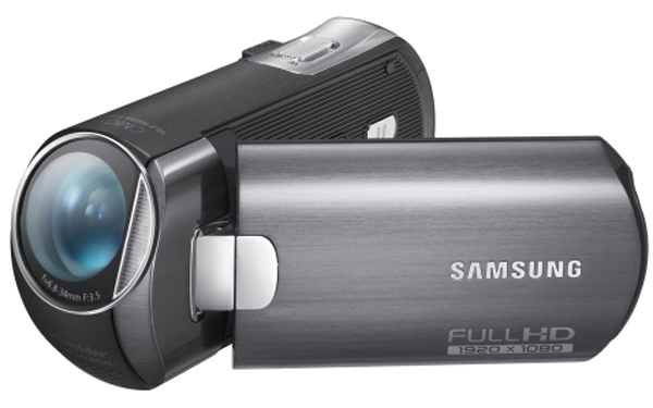 Samsung HMX-M20, una videocámara compacta de alta definición con objetivo inclinado