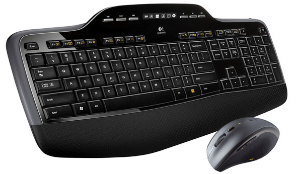 Logitech Wireless Desktop MK710, teclado y ratón inalámbricos con autonomía de hasta 3 años