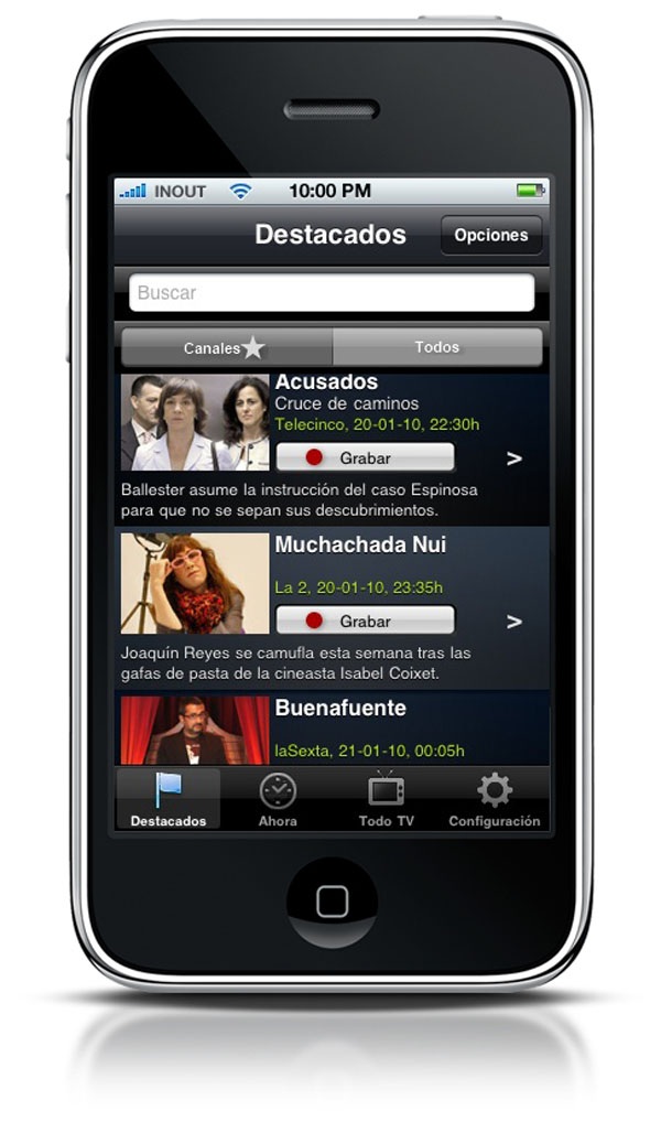 Siemens Sincroguía TV, una aplicación que permite programar la TDT desde el iPhone