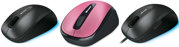 Microsoft BlueTrack Wireless Mouse 2000, 3500 y Comfort Mouse 4500, tres nuevos ratones