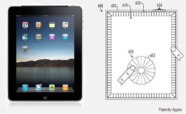 El iPad podría tener en un futuro controles táctiles en el marco