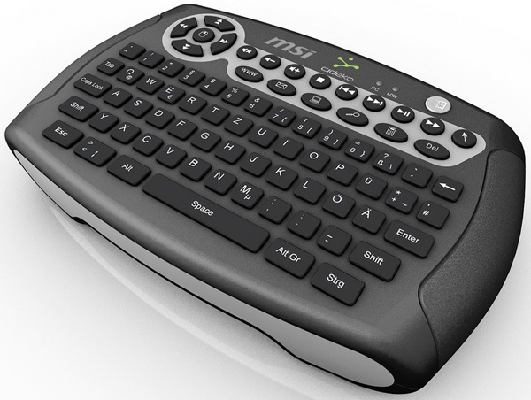 MSI Air keyboard, un mini teclado inalámbrico con sensor de movimiento