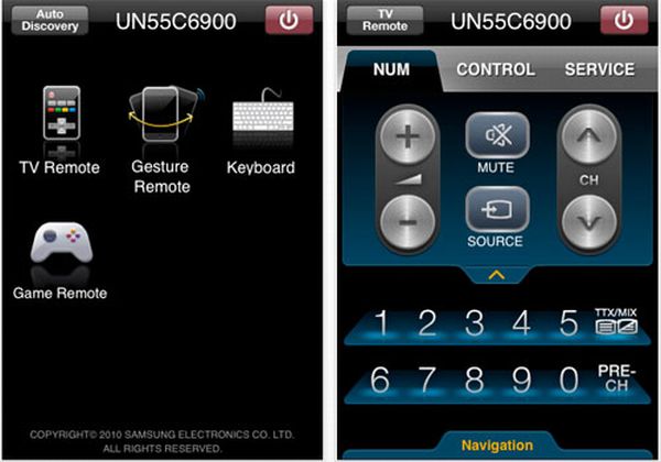 Samsung publica una aplicación que convierte el iPad , el iPhone y el iPod en un mando a distancia