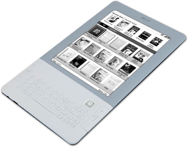 Ebook Acer LumiRead, un lector de libros electrónicos compatible con clear.fi