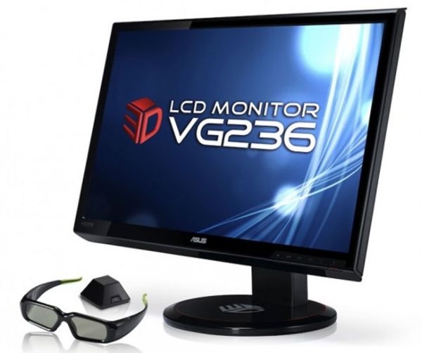 Asus VG236H, un monitor FullHD de 23 pulgadas para videojuegos en 3D