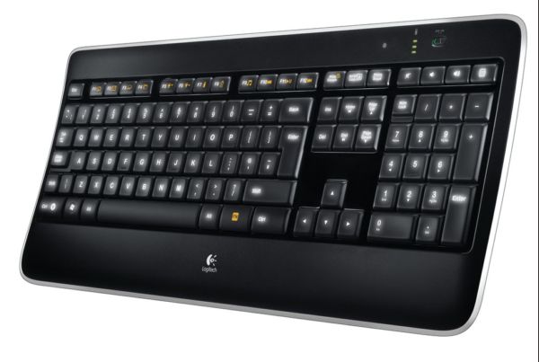 Logitech Wireless Illuminated Keyboard K800, teclado sin cables con teclas iluminadas