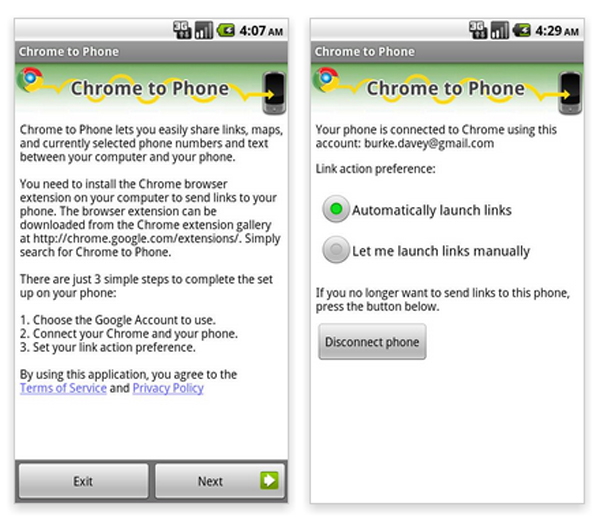 Chrome To Phone, sincroniza el navegador de tu ordenador con tu Android 2.2