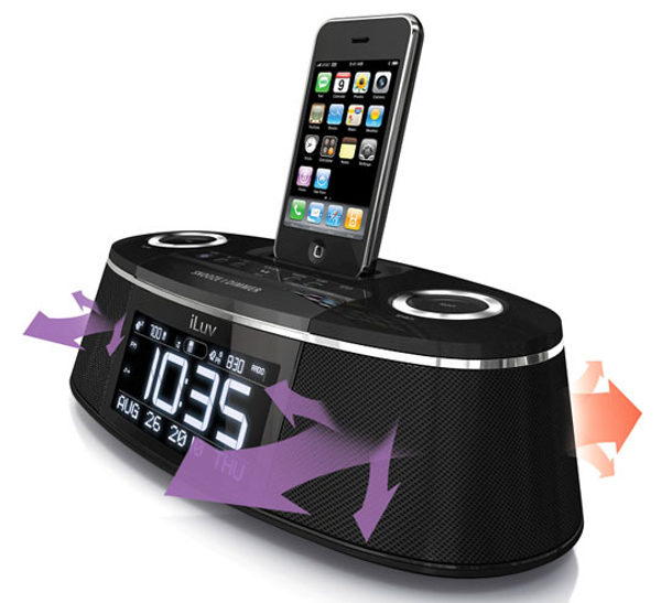 iLuv iMM178, despertador dock para iPhone que hace vibrar tu almohada