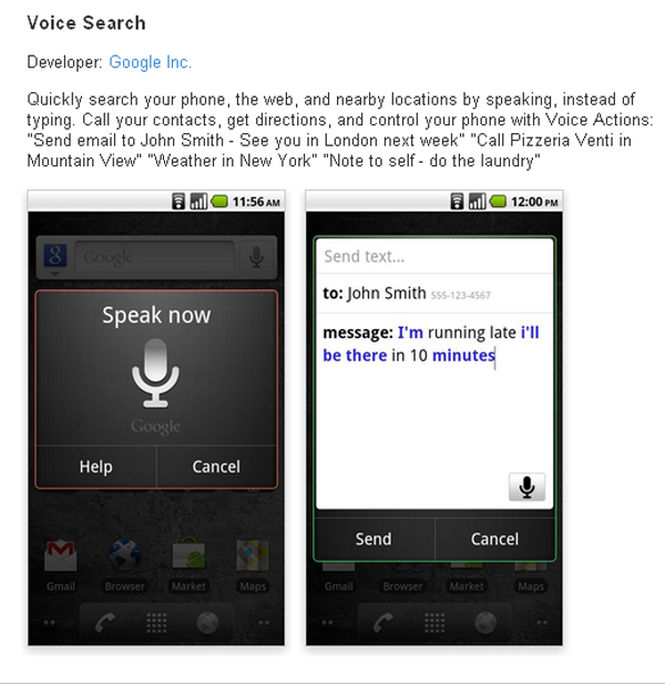 Google Voice Action para Android, maneja tu teléfono móvil Android por comandos de voz