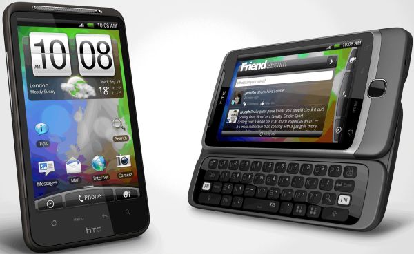 HTC Desire HD y HTC Desire Z, vídeo de los nuevos móviles de la taiwanesa HTC