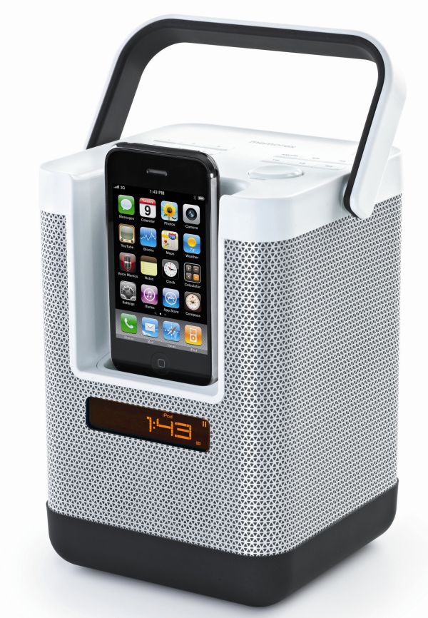 Memorex Particube, altavoz portátil para iPod e iPhone con sintonizador de radio