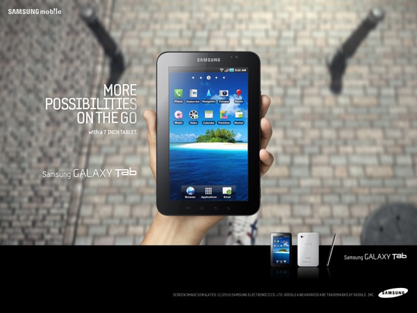 Samsung Galaxy Tab, vídeo oficial de los usos que se pueden dar a la Tablet de Samsung