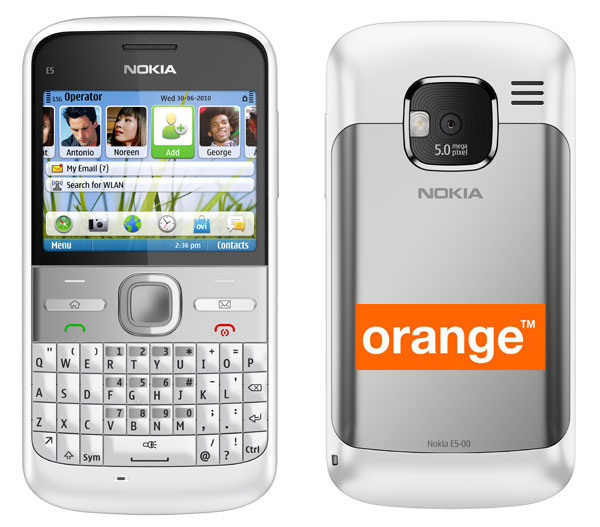 Nokia E5 con Orange, móvil profesional de Nokia desde cero euros con Orange