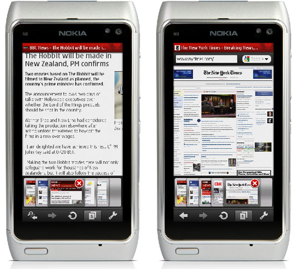 Opera Mini 5.1 para Symbian, navegador web para móviles Nokia