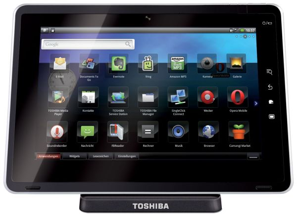 Toshiba Folio 100, tablet con Android 2.2