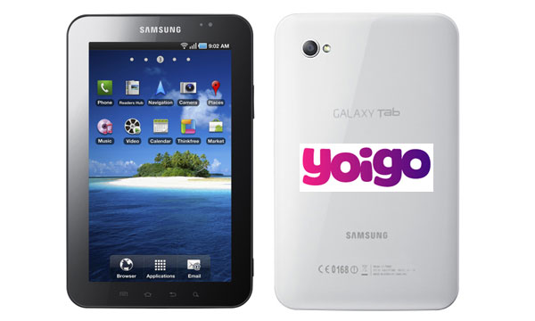 Samsung Galaxy Tab con Yoigo, precios y tarifas de Samsung Galaxy Tab con Yoigo