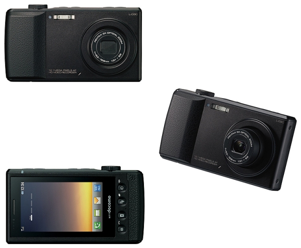 LG L-03C, cámara digital con teléfono móvil