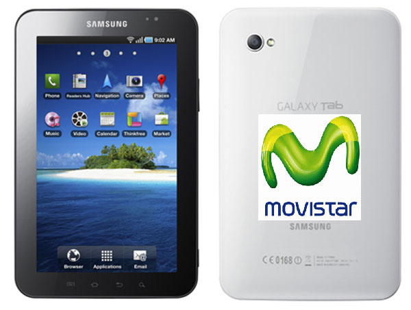 Samsung Galaxy Tab con Movistar, tarifas y precios de la Samsung Galaxy Tab con Movistar