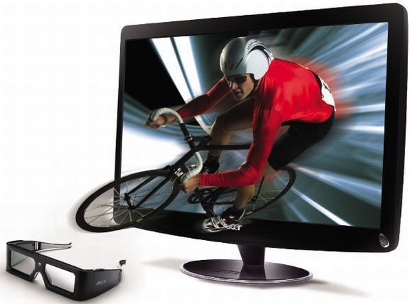 Acer HS244HQ, un monitor que ofrece casi 24 pulgadas de imagen tridimensional