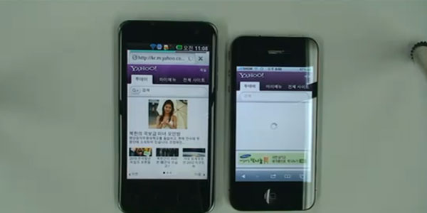 LG Optimus 2x contra iPhone 4, prueba de navegación en estos dos móviles