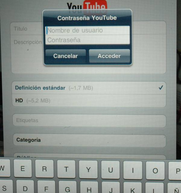 iPad 2, cómo subir vídeos y fotos a Internet desde el iPad 2