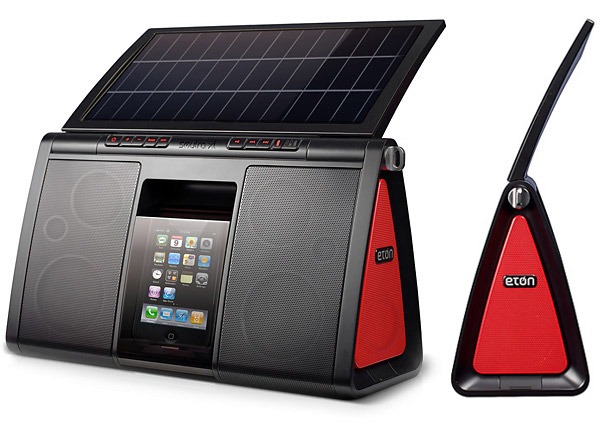 Eton Soulra XL, base para iPod o iPhone con energía solar
