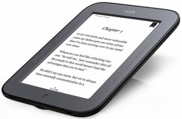Nuevo Nook de Barnes & Noble, el e-reader, ahora con pantalla táctil