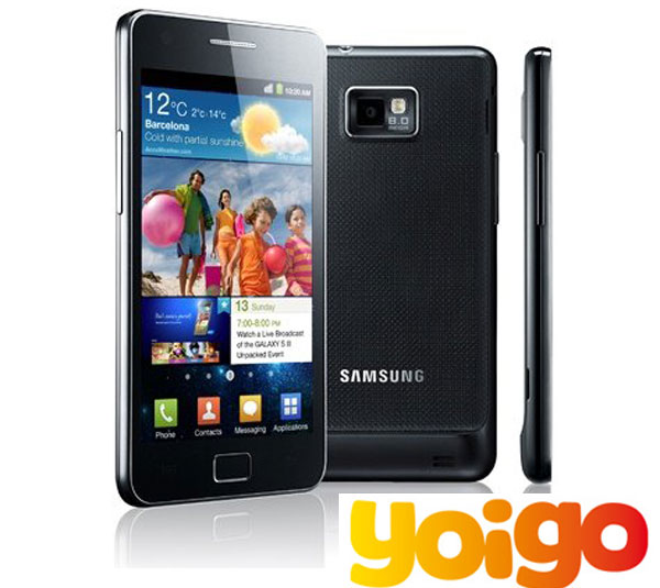 Samsung Galaxy S II Yoigo, tarifas y precios de Samsung Galaxy S II con Yoigo
