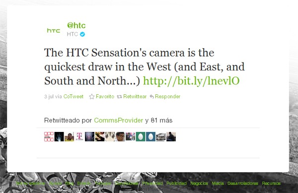 HTC Sensation, según HTC su cámara es más rápida que la del Nokia N9