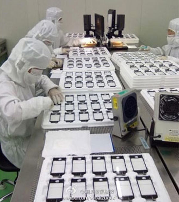 Primeras imágenes de la fabricación del iPhone 5