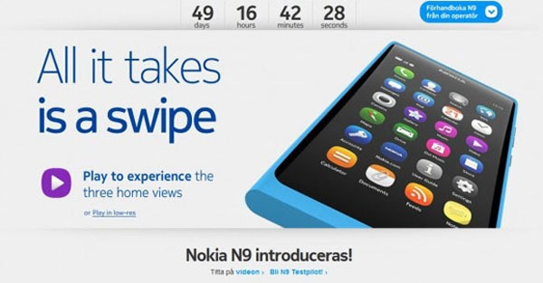 Nokia retira la cuenta atrás del Nokia N9