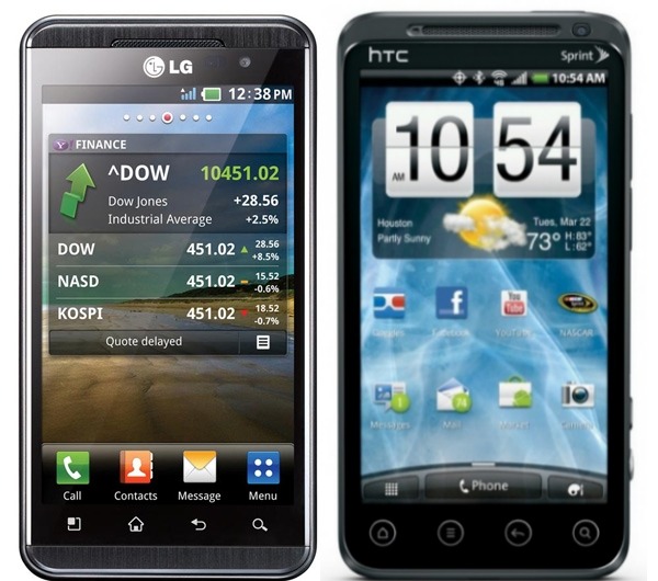 Comparativa: HTC Evo 3D vs LG Optimus 3D