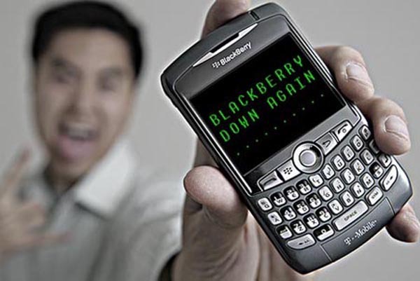 Las BlackBerry se vuelven a quedar sin internet