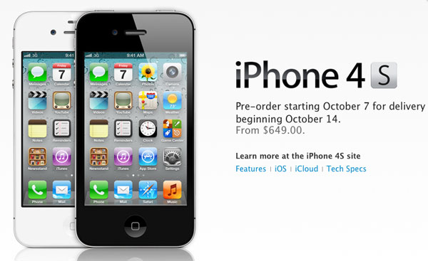 iPhone 4S libre, aparecen los primeros precios