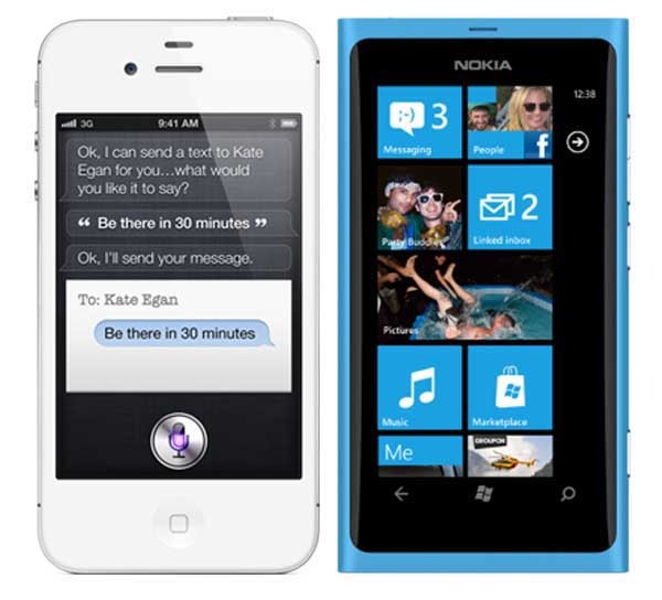 Comparativa: iPhone 4S vs Nokia Lumia 800