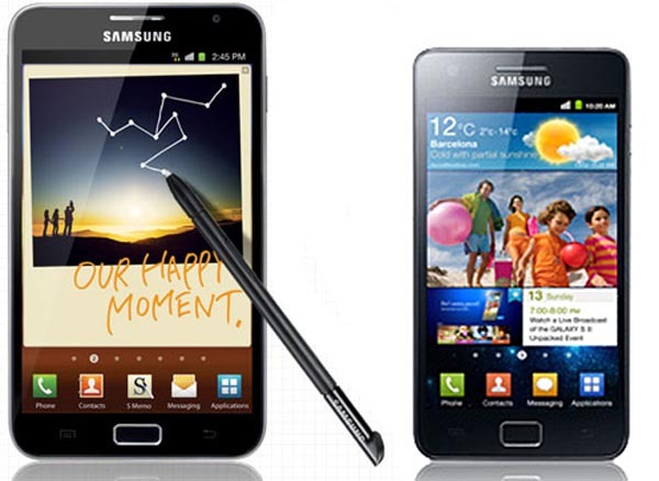 Comparativa: Samsung Galaxy S2 vs Samsung Galaxy Note