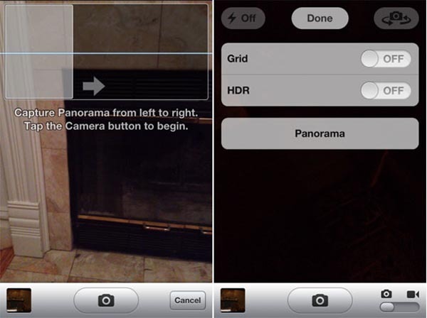 Fotografía panorámica con el iPhone, función oculta en iOS 5