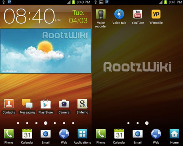 Aparece una ROM de Android 4.0 para el Samsung Galaxy Note