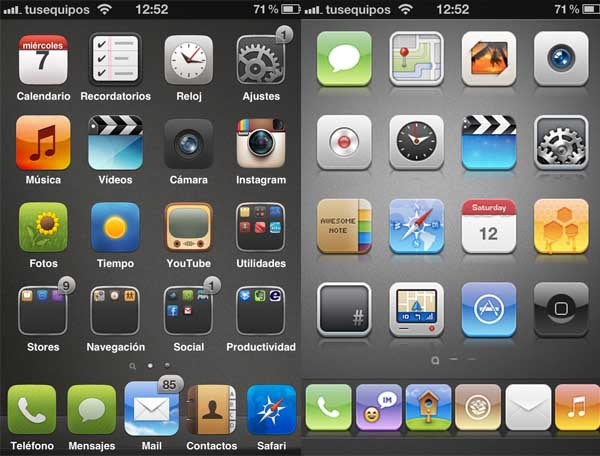 iPhone con Jailbreak, cómo poner 5 ó 6 iconos en la barra inferior