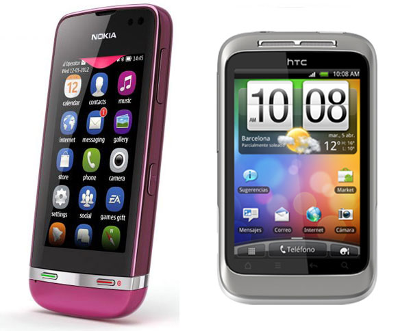 Comparativa: Nokia Asha 311 vs HTC Wildfire S