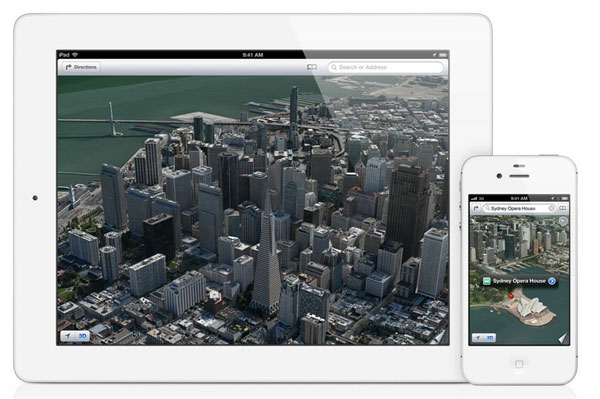 Consiguen activar los mapas 3D de iOS 6 en un iPhone 4