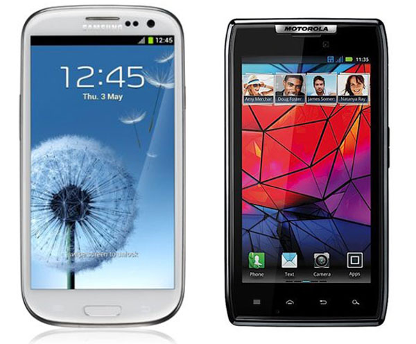 Comparativa: Samsung Galaxy S3 VS Motorola Razr